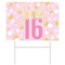 Beistle - 11.05" x 15.05" - Pink - Sweet 16 Celebration Yard Sign - 6 Pieces